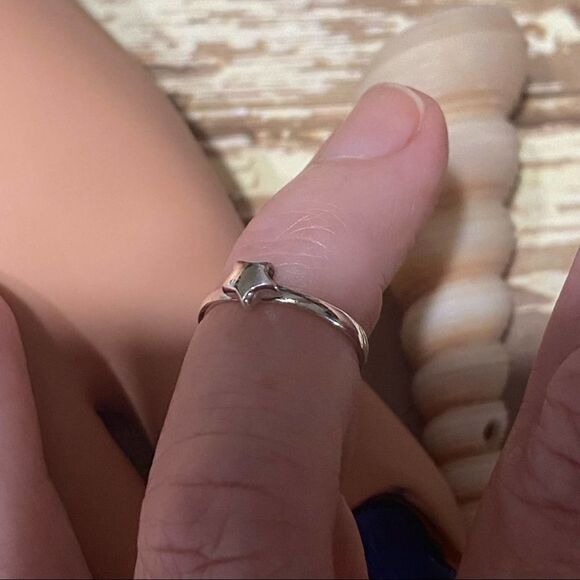 Sterling Silver Star Toe Ring Midi Ring - Picture 3 of 4